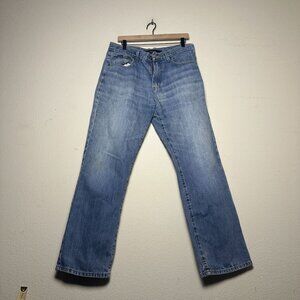 VTG Calvin Klein Denim Jean Pant Men 34 Relaxed Straight Faded Blue Western Punk